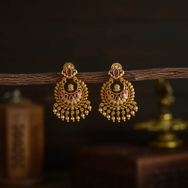 Antique Chandbali Earrings